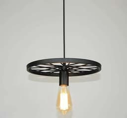 image-Vintage Industrial Chandelier Ceiling Wheel Light Hanging Pendant~1632