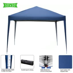 image-3x 3m Practical Waterproof Right-Angle Folding Tent Blue