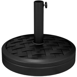 image-Outsunny 18kg Concrete Parasol Base with Rattan Effect Heavy Duty Umbrella Stand
