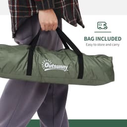 image-Outsunny Camping Tent for 2 Person Dome Tent w/ Storage Pocket Dark Green