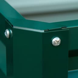 image-Outsunny Set of 2 Raised Garden Bed Galvanised Planter Box Easy Setup Green