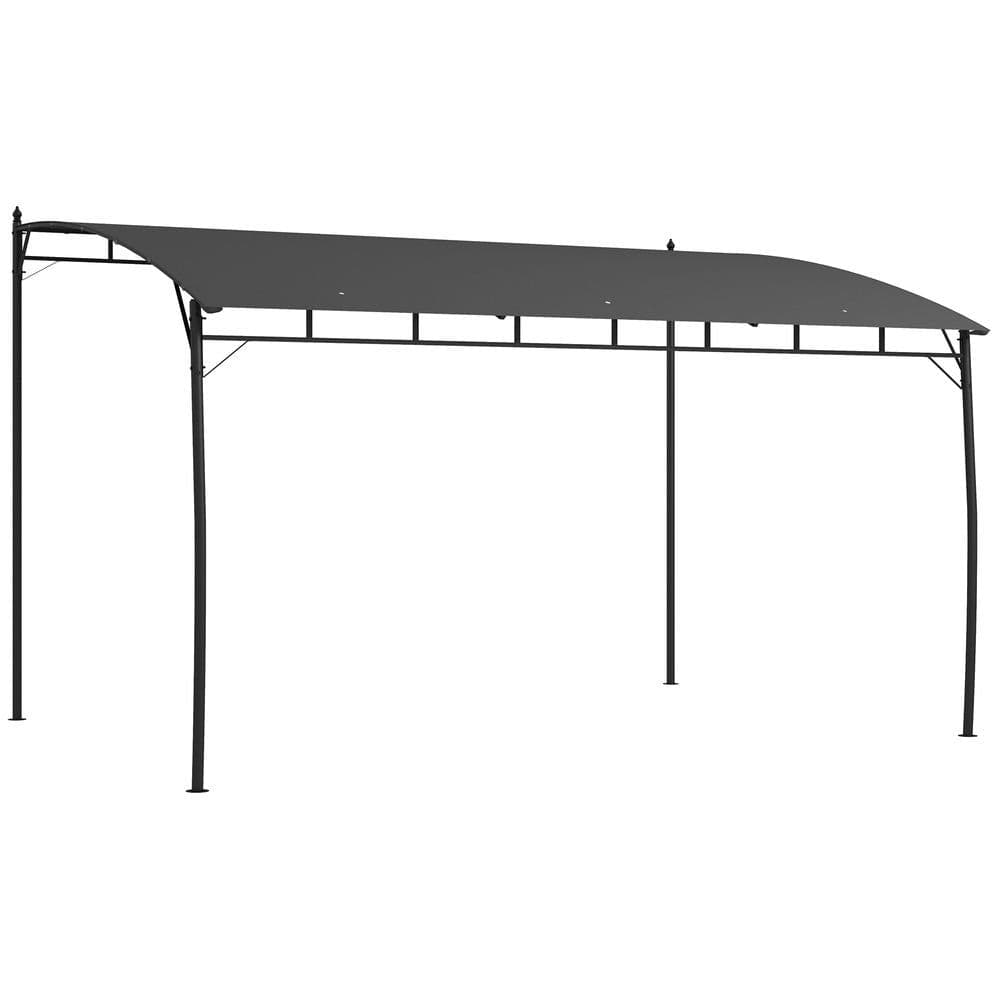 image-Outsunny 3 x 4m Metal Pergola, Outdoor Gazebo UV-Resistant Sun Shade Shelter