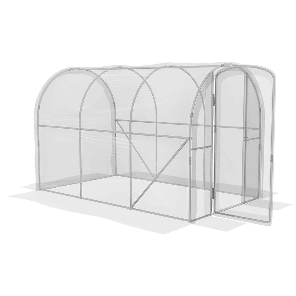 image-Outsunny 3 x 2 x 2m Polytunnel Greenhouse with Door, Galvanised Steel Frame
