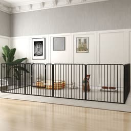 image-PawHut 80cm 8 Panels Heavy-Duty Dog Playpen for Small, Medium Dogs