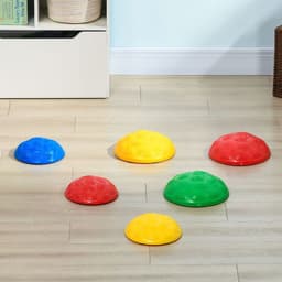 image-ZONEKIZ Balance River Stones w/ Non-Slip Mats for Ages 3-8 Years