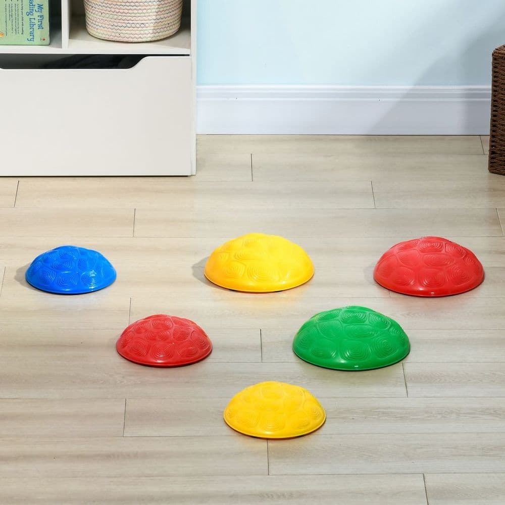 image-ZONEKIZ Balance River Stones w/ Non-Slip Mats for Ages 3-8 Years