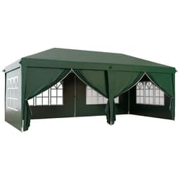 image-Outsunny 3 x 6m Pop Up Gazebo Party Tent Canopy Marquee with Storage Bag Green