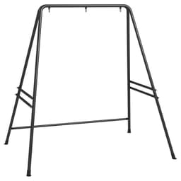 image-Outsunny Hammock Chair Stand Metal Frame Hammock Stand Only, Black