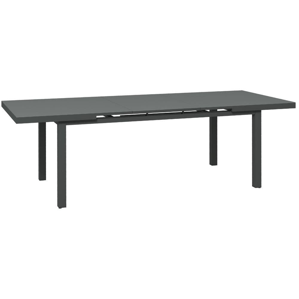 image-Outsunny Extending Garden Table Outdoor for 6-8 People, Aluminium Frame