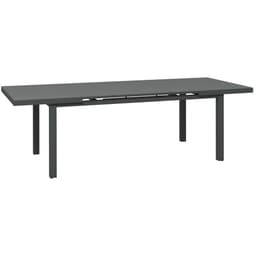 image-Outsunny Extending Garden Table Outdoor for 6-8 People, Aluminium Frame