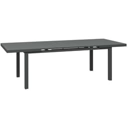 image-Outsunny Extending Garden Table Outdoor for 6-8 People, Aluminium Frame