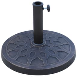 image-Outsunny 13kg Garden Parasol Base Round Resin Umbrella Stand Holder Bronze Tone