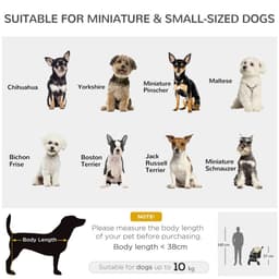 image-PawHut Pet Stroller for XS and S Dogs with Rain Cover - Khaki