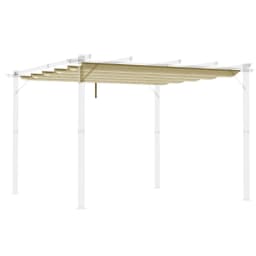 image-Outsunny Pergola Shade Cover Replacement Canopy for 3 x 3(m) Pergola, Beige