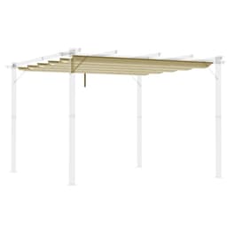 image-Outsunny Pergola Shade Cover Replacement Canopy for 3 x 3(m) Pergola, Beige