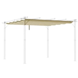 image-Outsunny Pergola Shade Cover Replacement Canopy for 3 x 3(m) Pergola, Beige