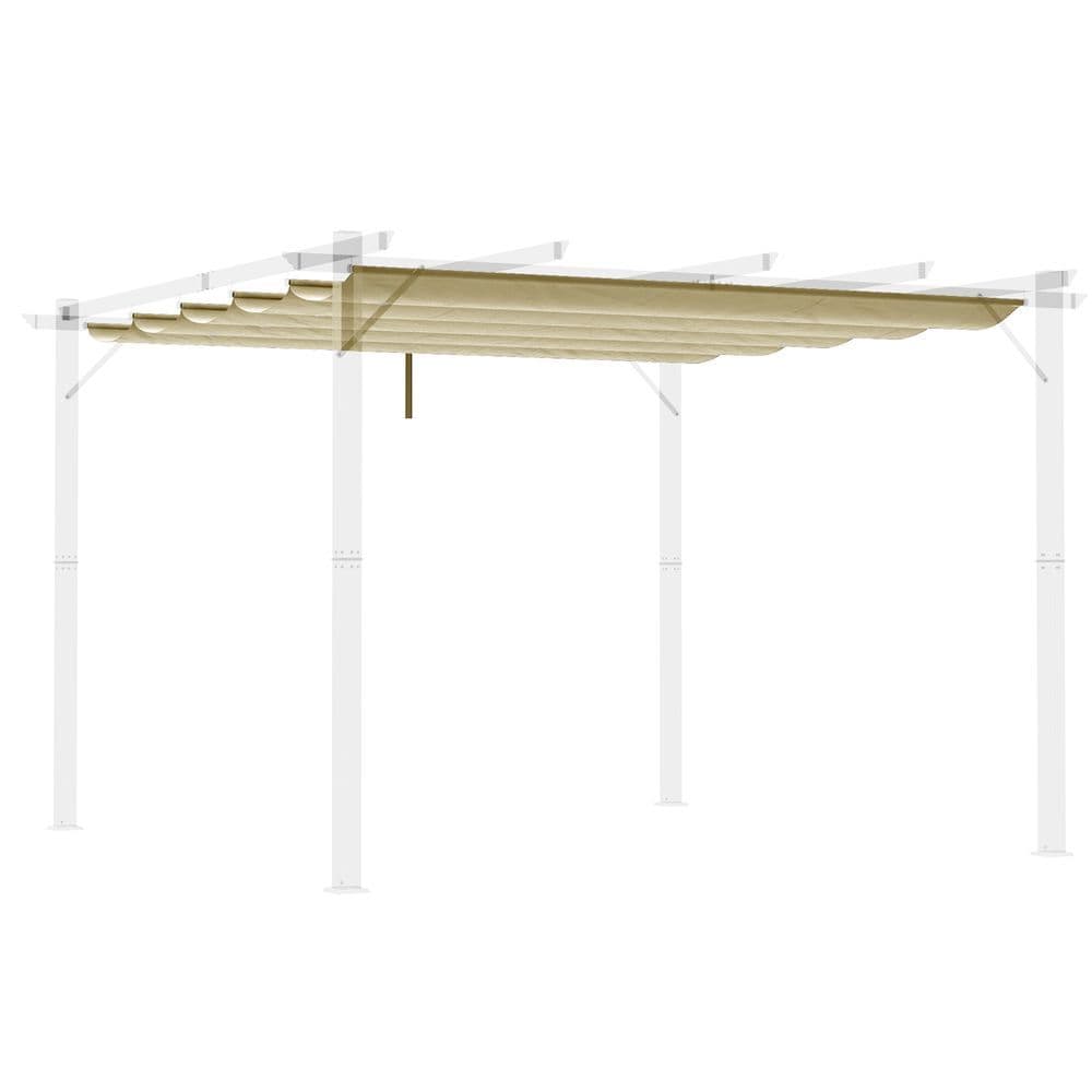 image-Outsunny Pergola Shade Cover Replacement Canopy for 4 x 3(m) Pergola, Beige