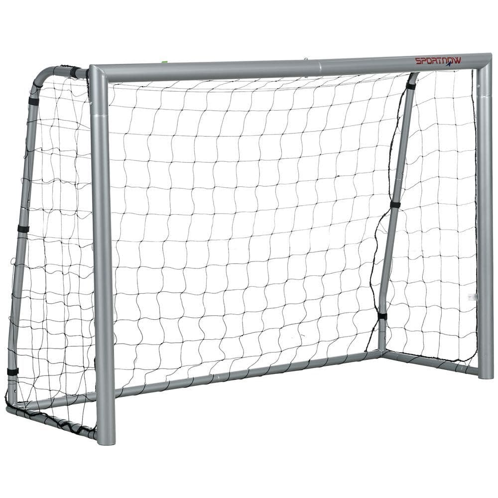 image-SPORTNOW 8ft x 5ft Football Goal, Simple Set Up Football Training Net