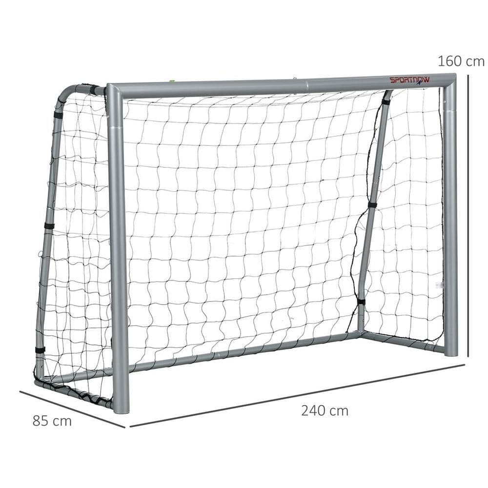 image-SPORTNOW 8ft x 5ft Football Goal, Simple Set Up Football Training Net