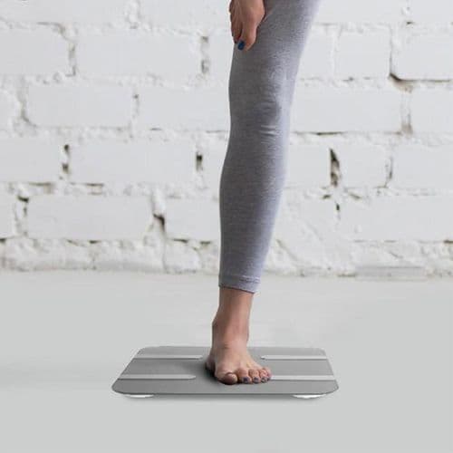 image-Aquarius 16 in 1 Health Bluetooth Smart Body Analysis Weighing Scale, Silver
