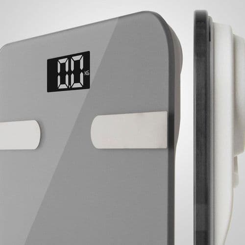 image-Aquarius 16 in 1 Health Bluetooth Smart Body Analysis Weighing Scale, Silver