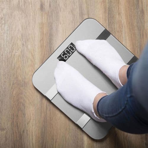 image-Aquarius 16 in 1 Health Bluetooth Smart Body Analysis Weighing Scale, Silver