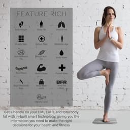 image-Aquarius 16 in 1 Health Bluetooth Smart Body Analysis Weighing Scale, Silver
