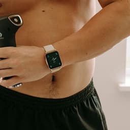 image-Gymcline Ciro Fitness Tracker w/ 25 Sports Modes & IP68 Water Protection, Cream