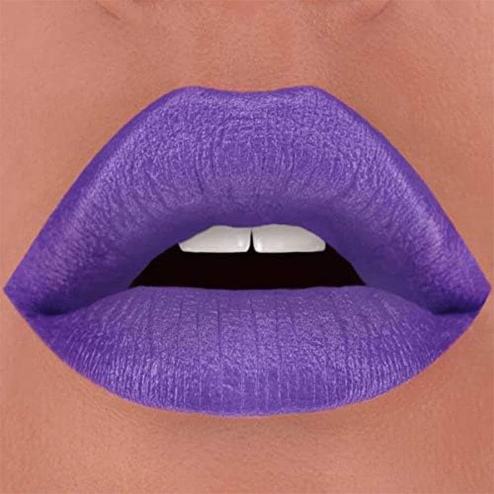 image-Folly Fire Creamy Matte Manipulation Matte Lipstick in Kino no, Royal Purple