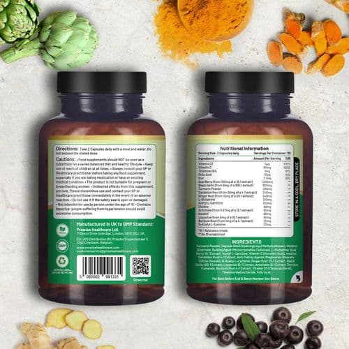 image-Prowise Advanced Livcare+ 60 Capsules Liver Cleanse Detox and Repair for men and women