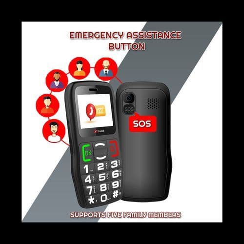 image-TTfone TT220 Big Button Mobile with USB Cable, Vodafone Pay As You Go