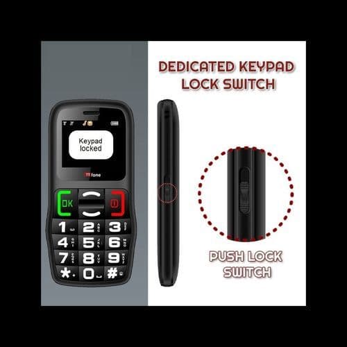 image-TTfone TT220 Big Button Mobile with USB Cable, Vodafone Pay As You Go