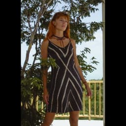 image-Vela Silk Slip Dress in Striped Shibori