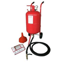 image-Mini 10 Gallon Portable Air Sandblaster Sand Blaster Kit High Pressure Tank Red
