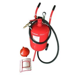 image-Mini 10 Gallon Portable Air Sandblaster Sand Blaster Kit High Pressure Tank Red