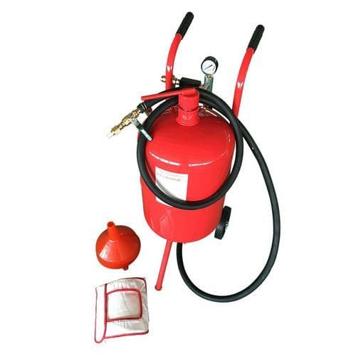 image-Mini 10 Gallon Portable Air Sandblaster Sand Blaster Kit High Pressure Tank Red