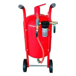 image-Mini 10 Gallon Portable Air Sandblaster Sand Blaster Kit High Pressure Tank Red