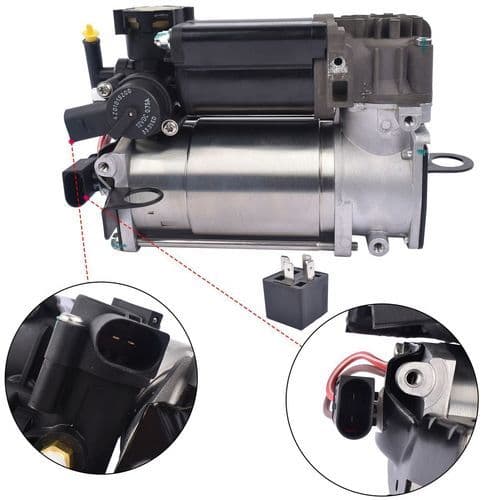 image-Air Suspension Compressor & Relay for Mercedes-Benz S-Class W220 MAYBACH 240