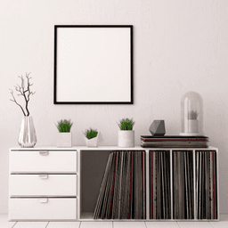 image-Foil Wrapped MDF Picture Photo Frame Fitted with Perspex Plexiglass, Grey Frame