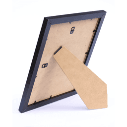 image-Foil Wrapped MDF Picture Photo Frame Fitted with Perspex Plexiglass, Grey Frame