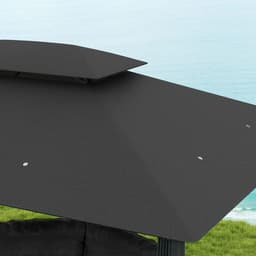 image-Durable Outdoor Gazebo - Spacious Design with Weather Protection - 3x4m