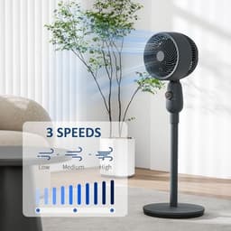 image-Air Circulator Fan - Three-Speed Cooling & Oscillation for Comfortable Airflow