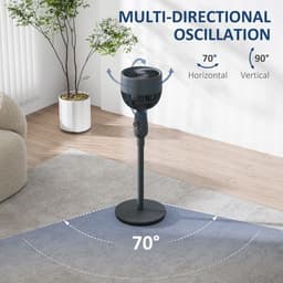 image-Air Circulator Fan - Three-Speed Cooling & Oscillation for Comfortable Airflow