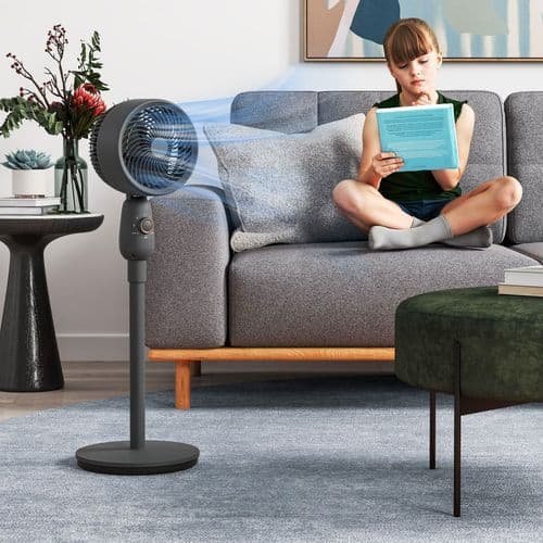 image-Air Circulator Fan - Three-Speed Cooling & Oscillation for Comfortable Airflow