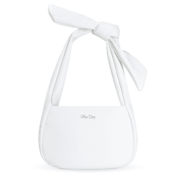 image-Women's Vegan Leather Hobo Handbag, Small Shoulder Purse with Zipper - White
