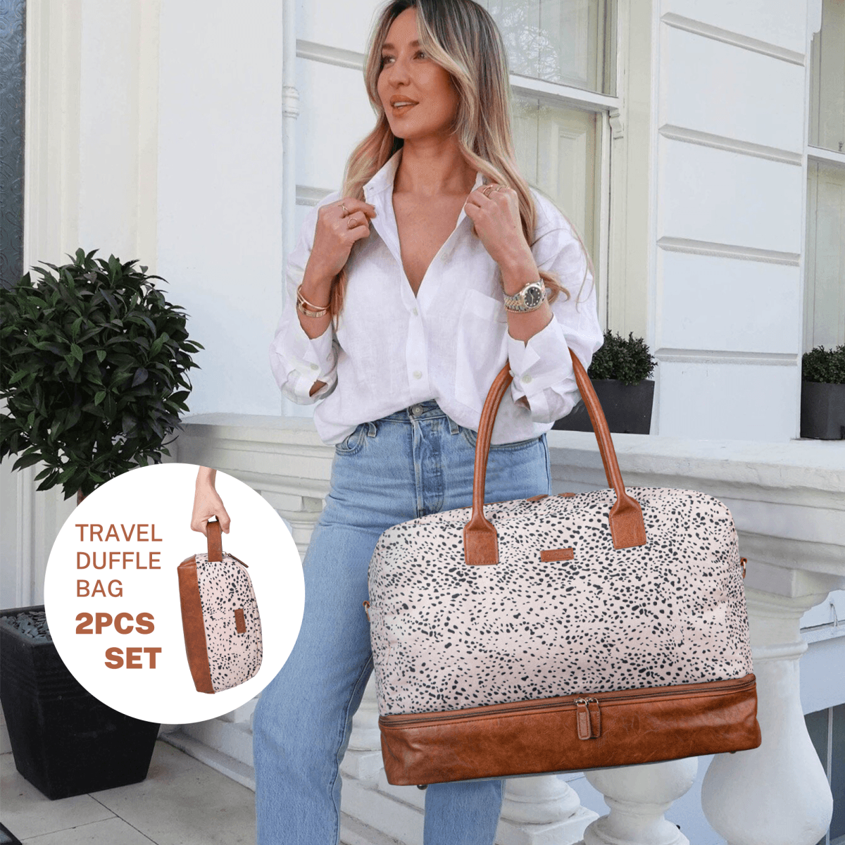image-Canvas Weekender Bag - Carry On Duffel Dark