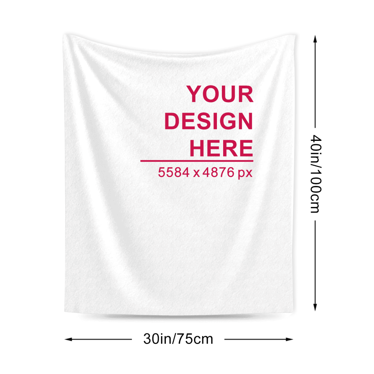 image-Flannel Blanket - Vertical 30x40 Inch, Anti-Pilling