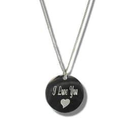 image-I Love You Disc Necklace & Heart Symbol