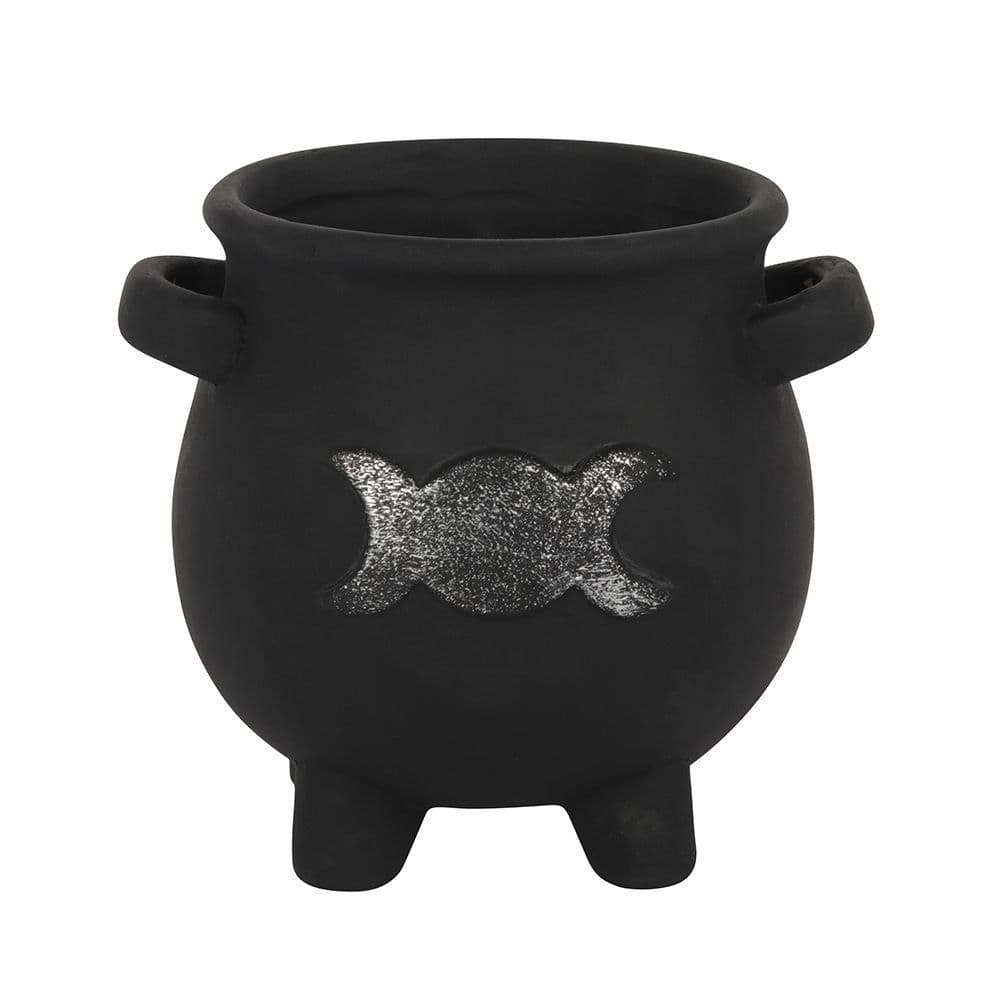 image-Triple Moon Cauldron Terracotta Plant Pot
