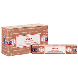 image-12 Packs of Musk Incense Sticks by Satya